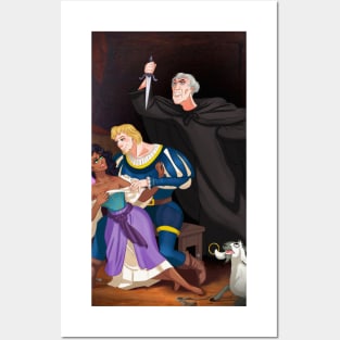 Frollo stabbing Phoebus Posters and Art